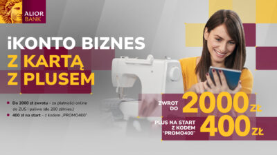 alior bank ikonto biznes do 2400 zł premii