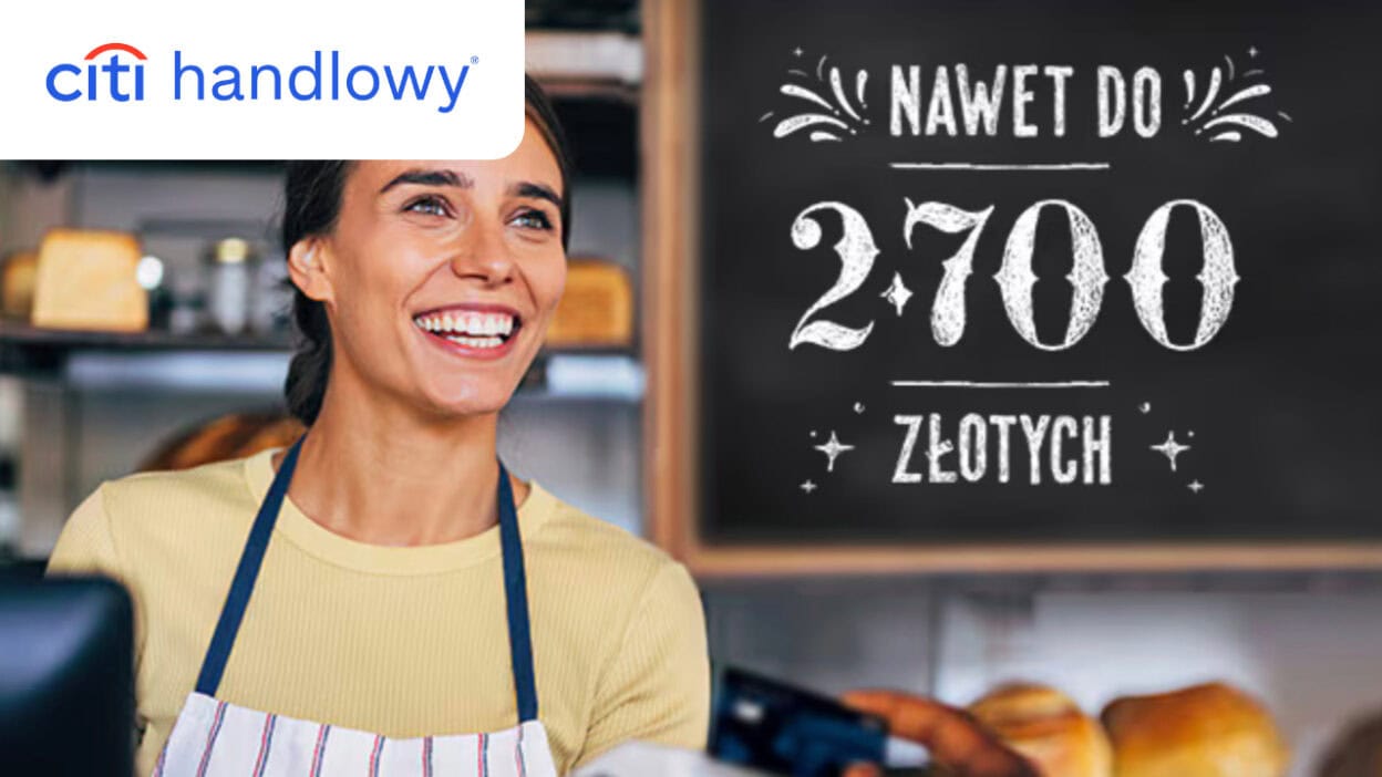 Citi Handlowy CitiKonto dla firm 2700 zł premii