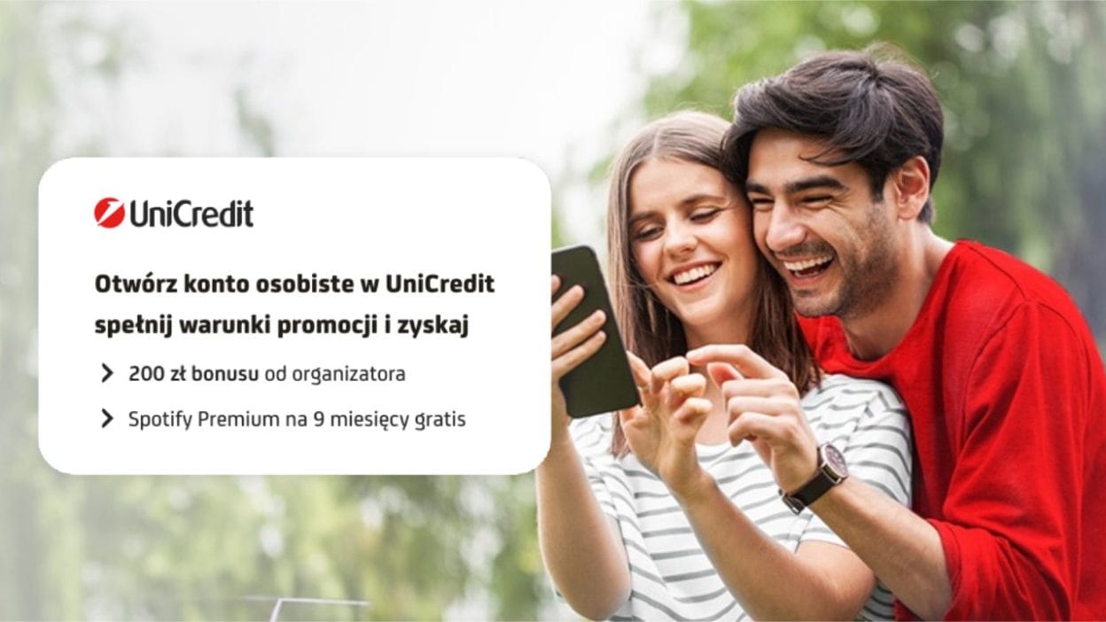 UniCredit 200 zł Spotify