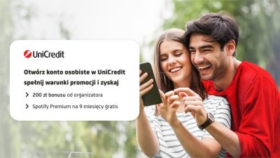 UniCredit 200 zł Spotify