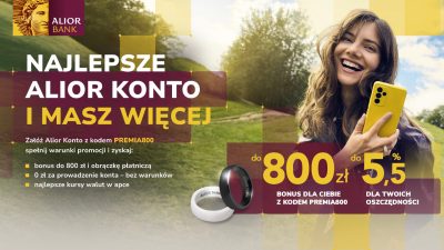 Alior Bank 800 zł obrączka płatnicza
