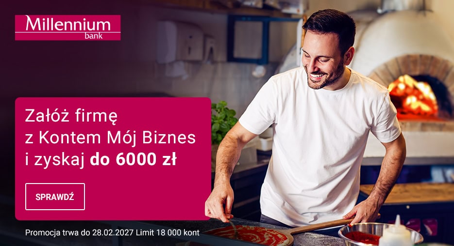 millennium mój biznes 6000 zł
